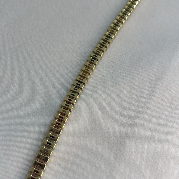 Brand new 14k gold plated 6.50ct gemstone tennis necklace - Picture 5 of 7